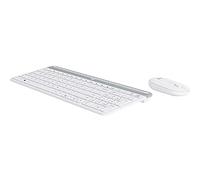 Logitech MK470 Combo Clavier et Souris sans Fil, Clavier QWERTZ Allemand - Blanc