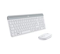 Logitech MK470 Combo Clavier et Souris sans Fil pour Windows, 2,4 GHz avec Récepteur USB Unifying, Ultra-Fin, Discret, Batterie Longue Durée, Souris Optique, Clavier AZERTY Français - Blanc