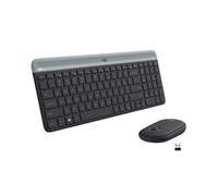 Logitech MK470 Combo Clavier Souris sans fil, Clavier QWERTY UK - Noir