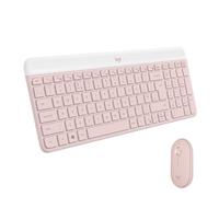 Logitech MK470 Slim Combo Clavier et Souris sans Fil, Compacte et Moderne, Ultra Silencieux, 2,4 GHz avec Récepteur USB, Plug n' Play, Compatible avec Windows - Clavier US International QWERTY - Rosa
