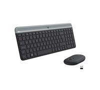 Logitech Mk470 Slim Wireless Keyboard and Mouse Combo - Low Profile Compact Layout, Ultra Quiet Operation, 2.4 GHz USB Receiver with Plug and Play Connectivity, Long Battery Life Graphite
