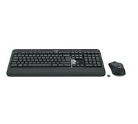 Logitech MK540 Advanced clavier RF Wireless QWERTZ Croate, Slovène Black, Blanc - Claviers (Sans fil, RF Wireless, Clavier à membrane, QWERTZ, Black, Blanc, Souris incluse)