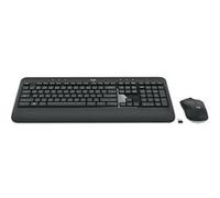 Logitech MK540 Avancé - Ensemble clavier et souris - sans fil - 2.4 GHz - Hébreu - gris foncé G