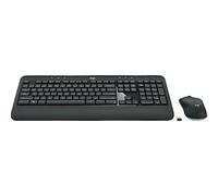 Logitech MK540 Clavier RF sans Fil QWERTY US International Noir, Blanc - Claviers (Standard, RF sans Fil, Clavier à Membrane, QWERTY, Noir, Blanc, Souris Incluse)