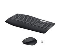 Logitech MK850 Bluetooth QWERTY Anglais américain Noir - Claviers (Standard, Sans fil, Bluetooth, QWERTY, Noir, Souris incluse)