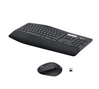 Logitech MK850 Combo Clavier et Souris sans Fil Multidispositifs, 2,4 GHz/Bluetooth, Structure Courbée, Souris sans FIl, 12 Boutons Programables, Batterie Longue Durée 3 Ans, PC/Mac, AZERTY Français