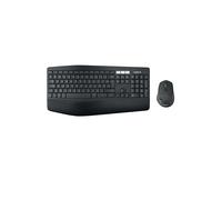 Logitech MK850 Combo Clavier et Souris sans Fil Multidispositifs, 2,4 GHz/Bluetooth, Structure Courbée, 12 Boutons Programables, Batterie Longue Durée 3 Ans, PC/Mac, Clavier AZERTY Belge - Noir