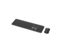 Logitech MK950 Combo : Clavier 100% QWERTY sans fil RF/Bluetooth, touches ciseaux, souris 4000 DPI, Graphite, autonomie 36/24 mois, Logi Options+