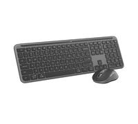 Logitech MK950 Signature Slim - Clavier et Souris sans Fil AZERTY FR, Design élégant, Frappe et clics discrets, 3 appareils, Multi-OS, Windows et Mac - Graphite