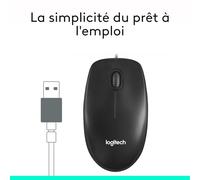 Logitech m100 - souris - pleine taille - usb - noir