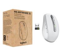 Logitech MX Anywhere 3S for Business, souris sans fil pour les professionnels - Windows/Mac//Linux, Bluetooth, clics discrets, Logi Bolt sécurisé, compacte, 8 000 PPP, défilement MagSpeed - Gris clair