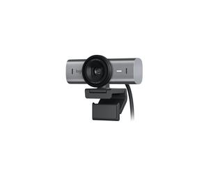Logitech MX Brio Webcam UHD 4K avec amélioration de l'image par IA et deux microphones à formation de faisceaux pour la suppression du bruit