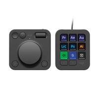 Logitech MX Creative Console, Clavier, Bluetooth/USB, Graphite, App Integrations: -Adobe Lightroom -Adobe Lightroom Classic -Adobe Photoshop -Adobe Pr