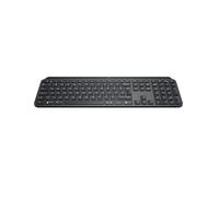 Logitech MX Keys Advanced Illuminated Wireless Keyboard for Business, Logi Bolt USB Receiver, Bluetooth, Backlit Keys, Rechargeable, Windows/Mac/Linux, QWERTY SE Mise en Page - Graphite
