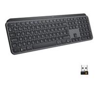 Logitech MX Keys Clavier éclairé sans fil avancé - Clavier - rétroéclairé - sans fil - Bluetooth, 2.4 GHz - QWERTZ - Allemand - graphite G