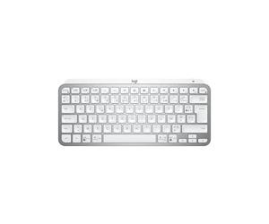 Logitech MX Keys Mini - Clavier AZERTY Sans Fil RF + Bluetooth, Rétroéclairage LED, Batterie 1130 mAh, Compatible Windows/macOS/Linux/Android/ChromeOS