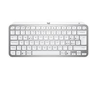Logitech MX Keys Mini Tastiera Illuminata Wireless (Grigio chiaro) | Minimal, Compatta, Bluetooth, Retroilluminata, USB-C, macOS, iOS, Windows, Linux, Android, Metallo, ITA QWERTY