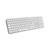 Logitech MX Keys S Clavier sans Fil Rechargeable USB C, Silencieux, Rétroéclairé, Touches Ergonomiques et Programmables, Bluetooth, Windows PC, Linux, Chrome, Mac, AZERTY Français - Pale Grey