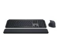Logitech Pack clavier+souris MX Keys S – Rétroéclairé, Sans fil Bluetooth LE, Nordique, Graphite