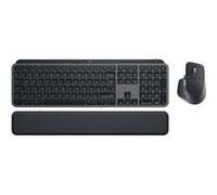 Logitech MX Keys S Combo - Ensemble clavier et souris - rétroéclairé - sans fil - Bluetooth LE - QWERTY - Espagnol - commutateur : commutateurs à clé à ciseaux - graphite - avec Palm Rest G