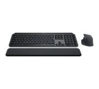 Logitech MX Keys S Combo - Ensemble clavier et souris - rétroéclairé - sans fil - Bluetooth LE - QWERTZ - Allemand - commutateur : commutateurs à clé à ciseaux - graphite G
