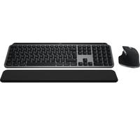 Logitech MX Keys S Combo for Mac, clavier/souris sans fil avec repose-poignets, clavier rétroéclairé, souris à défilement rapide, Bluetooth USB C pour MacBook Pro/MacBook Air/iMac/iPad, QWERTZ FR - Gr