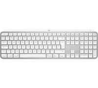 Logitech MX Keys S for Mac clavier Bureau RF sans fil + Bluetooth QWERTY Anglais britannique Aluminium, Blanc