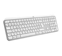 MX Keys S - Clavier - rétroéclairé - sans fil - Bluetooth LE - QWERTY - Espagnol - commutateur : commutateurs à clé à ciseaux - gris pâle