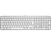 Logitech MX Keys S - Taille complète (100%) - RF sans fil + Bluetooth - Commutateur à ciseaux - QWERTY - LED - Aluminium - Blanc