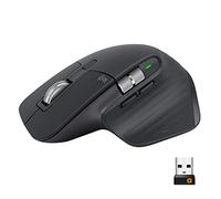 Logitech MX Master 3 Advanced Souris sans fil | Récepteur Bluetooth/2.4GHz, Défilement Rapide, 4000 DPI, 7 Boutons, Rechargeable, PC/Mac/Laptop/iPadOS - Gris Foncé