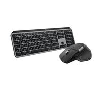 Logitech MX Master 4 for Mac, souris Bluetooth ergonomique avec retour haptique performant avancé, défilement ultra-rapide, charge USB-C + MX Keys S for Mac, clavier sans fil, AZERTY FR - Noir sidéral
