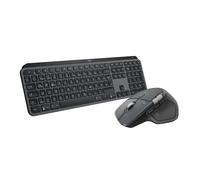 Logitech MX Master 4 + MX Keys S (Graphite) | Souris ergo sans fil, retour haptique, Bluetooth, Win/macOS + Clavier sans fil rechargeable USB-C, Silencieux, AZERTY FRA