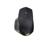 Logitech MX Master Wireless Mouse - Utilisation sur n'importe quelle surface, forme ergonomique, défilement hyper rapide, rechargeable, pour les ordinateurs Apple Mac ou Microsoft Windows - Noir / Or