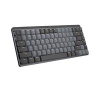 Logitech MX Mini clavier sans fil éclairé, interrupteurs à clic, rétroéclairage, Bluetooth, USB-C, macOS, Windows, Linux, iOS, Android, métal