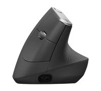 Logitech MX Vertical - Souris ergonomique sans fil, Bluetooth et 2,4 GHz via récepteur USB Unifying, capteur 4000 DPI, batterie rechargeable, 4 boutons, multi-appareils, PC/Mac/iPadOS - Graphite