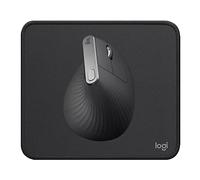 Logitech MX Vertical Souris sans Fil Ergonomique, Bluetooth, Récepteur USB Unifying + Mouse Pad Noir, Tapis de Souris PC, Résistant aux Eclaboussures, Durable, PC/Mac