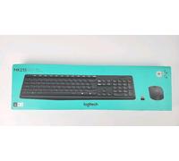 LOGITECH - Pack Clavier Azerty et Souris Sans fil MK235 Noir