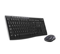 Ensemble Clavier Souris - Sans fil - Logitech - MK270 - AZERTY - Noir
