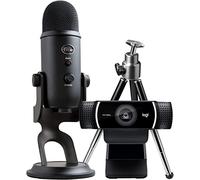 Logitech Pack Streamer Pro avec Microphone USB Blue Yeti et caméra Web HD Logitech C922 Pro - Noir