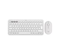 Logitech Pebble 2 Combo, Clavier et Souris sans Fil, discrets et Portables, Personnalisables, Logi Bolt, Bluetooth, Easy-Switch pour Windows, macOS, iPadOS, Chrome - Blanc
