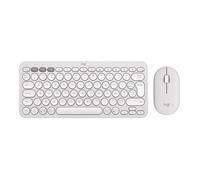 Pebble 2 Combo - Ensemble clavier et souris - sans fil - Bluetooth LE - AZERTY - Français - blanc ton sur ton