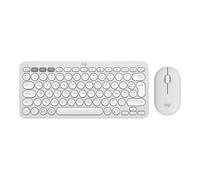 Logitech Pebble 2 Combo - Ensemble clavier et souris - sans fil - Bluetooth LE - AZERTY - Français - blanc ton sur ton