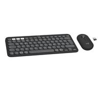 Logitech Pebble 2 Combo - Ensemble clavier et souris - sans fil - Bluetooth LE - blanc ton sur ton