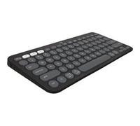 Logitech Pebble 2 Combo for Mac - Ensemble clavier et souris - sans fil - Bluetooth LE - QWERTY - International US - graphite ton sur ton G