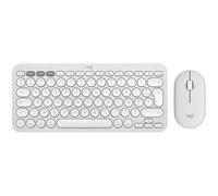 Logitech Pebble 2 Combo Pack clavier souris Universel RF sans fil + Bluetooth QWERTY US International Blanc