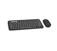 Logitech Pebble 2 Combo pour Mac, Clavier et Souris sans Fil, Fin, Silencieux et Portable, Personnalisable, Souris et Clavier Bluetooth, Easy-Switch, pour macOS, iPadOS - Graphite Tonal