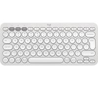 Logitech Pebble Keys 2 K380s Keyboard - Bluetooth LE - QWERTY - International USA - white