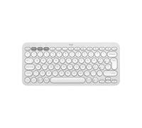Logitech Pebble Keys 2 K380s (Blanc) Clavier sans fil Bluetooth au design moderne et élégant pour PC et Mac