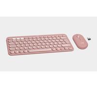 Logitech Pebble Keys 2 K380s, clavier Bluetooth multi-appareils, raccourcis, stylisé et portable, Easy-Switch, Windows, macOS, iPadOS, Android, ChromeOS, disposition QWERTY UK - Rose