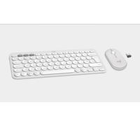 Logitech Pebble Keys 2 K380s, clavier Bluetooth multi-dispositifs, stylisé et portable, Easy-Switch, Windows, macOS, iPadOS, Android, ChromeOS, disposition QWERTY UK, blanc